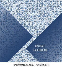 Gray and blue vector background with circles  