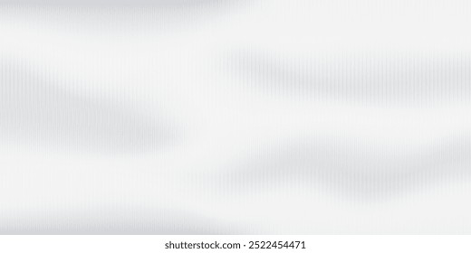 Gray blurred Glass texture light Ribbed background. Soft overlay striped white banner. Metal silver reeded polycarbonate sheet. Abstract vertical gradient backdrop for holiday event.