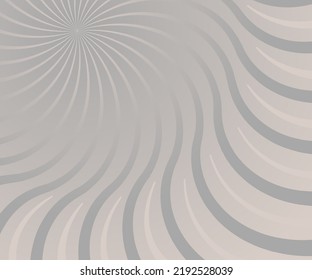 La textura abstracta gris borrosa con las olas. Antecedentes de papel mural. Ilustración de vectores de arte plano