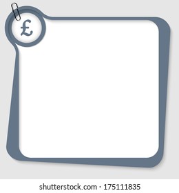 gray box with pound sign and dark paper clip