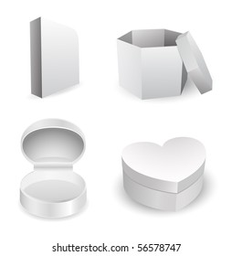 gray box - vector set