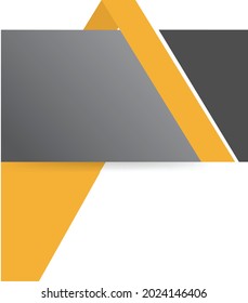GRAUBOX MIT GELB FÜR DIE DEKORATION