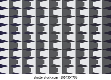 gray brick pattern background, home wall, vector illustration