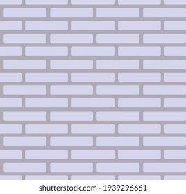 Gray brick wall background, grey seamless pattern - Vector
