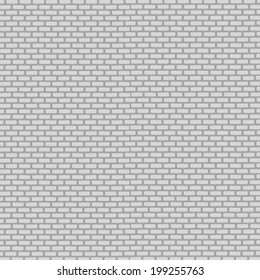 Gray brick wall vector