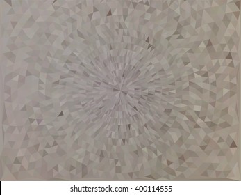 Gray brown circle low poly background