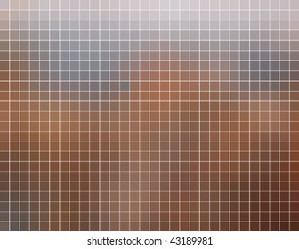 gray and brown square tiles mosaic, vector