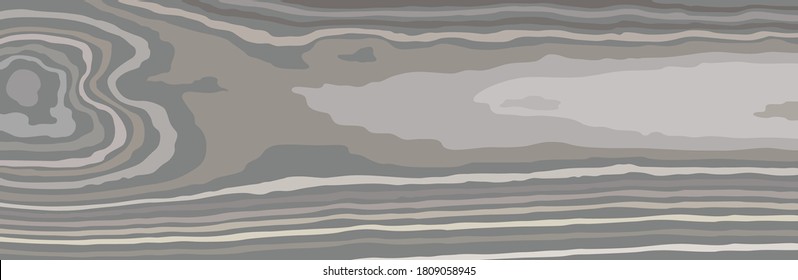 Gray brown wenge wooden wall plank, table or floor surface. Cutting chopping boar. Cartoon wood texture, vector background.