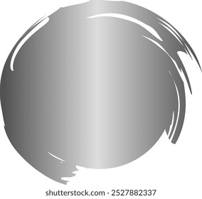 Ilustración de gradiente de círculo de pincel gris