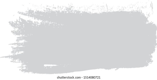 Gray brush stroke isolated on white background. Brush stroke for grey ink paint, grunge backdrop, dirt banner, watercolor design and dirty texture. Creative art concept. vector illustration