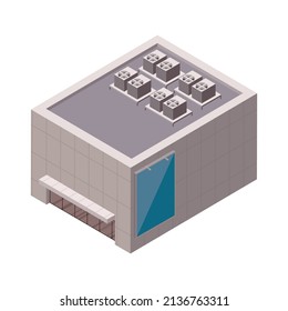 icono de estilo isométrico de construcción gris