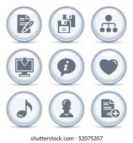 Gray button with icon 10