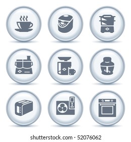Gray button with icon 17