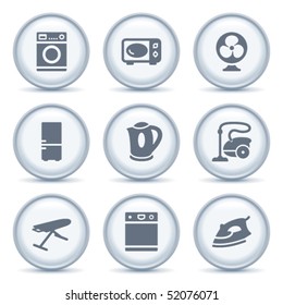 Gray button with icon 18