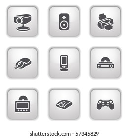 Gray button for internet 21