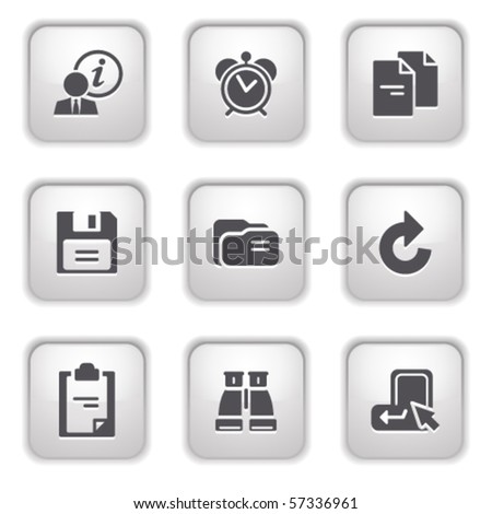 Gray button for internet 3