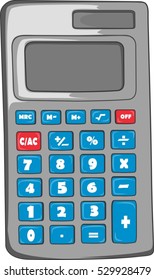 Gray Calculator Vector