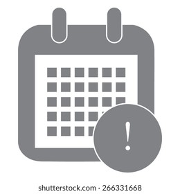 Gray Calendar Icon