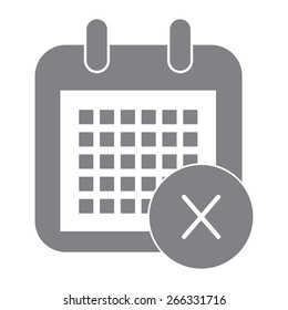 Gray Calendar Icon