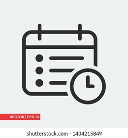 Agenda Vector Icon High Res Stock Images Shutterstock