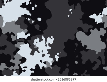 
fundo de camuflagem cinza, textura repetida, padrão têxtil clássico