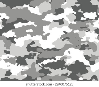 
gray camouflage background vector military winter pattern, military fabric texture