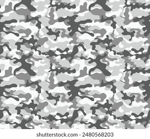 gray camouflage pattern modern military background, texture winter print