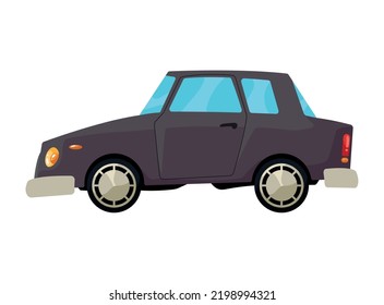 gray car vehicle isolated icon