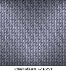 Gray carbon seamless pattern with squama symbol, vector, 10eps.