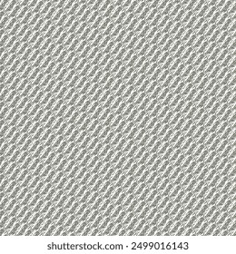 Gray carpet with a pattern made of small parallelogram patches arranged in an oblique position. Floor rug texture. Vector artwork.