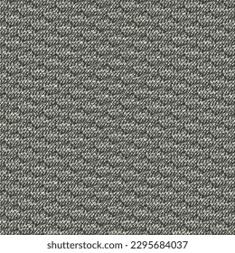 Grauer Teppich und ein Muster mit Waage. Moquette Textur. dick, starkes Gewebe aus Jute, Wolle oder Baumwolle. Abstrakte Vektorgrafik.