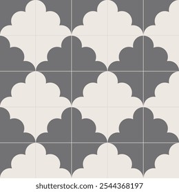 gray cement tiles, cute pattern, decorative seamless background