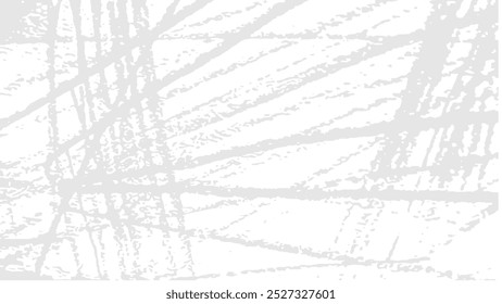 Gray Chaotic Pencil Scribbles on Rough Paper Texture vector background 