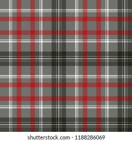Gray check plaid pixel seamless pattern. Vector illustration.