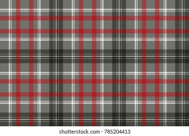 Gray check plaid pixel seamless pattern. Vector illustration.