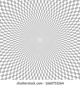 Gray checkered background of circles. Pattern for emulation of empty space. Vector