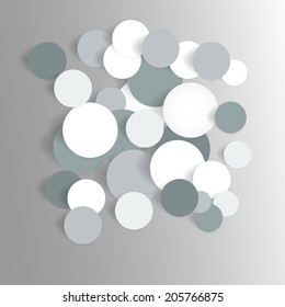 Gray circle abstract background