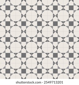 gray circle, cement tiles, cute pattern, decorative seamless background