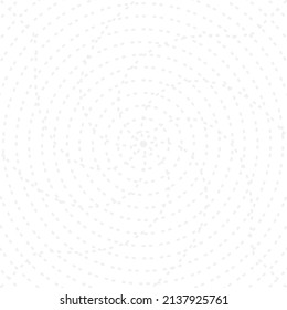 Gray circle dotted line radar on the white background. Vector illustration.