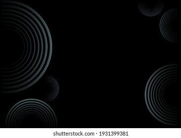 Gray circle out line abstract background.