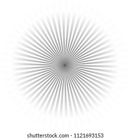 gray circle sunburst vector
