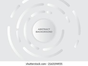 gray circular paper style background