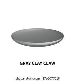 gray clay claw 3D vintage vector clip art  is the graphic arts,refers to pre-made images used to illustrate any medium.
