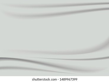 Gray cloth background abstract with soft waves.