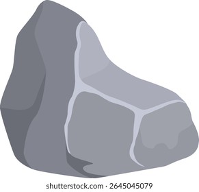 El adoquín gris que descansa sobre un fondo blanco crea una Imagen visualmente llamativa, destacando la belleza natural de la geología y las intrincadas texturas de la piedra sólida