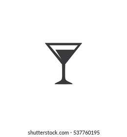 Gray Cocktail icon isolated on background. Modern flat pictogram, business, marketing, internet concept.