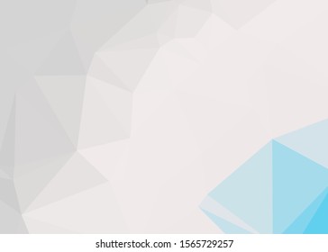 gray Color Abstract trianglify Generative Art background illustration