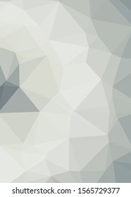 gray Color Abstract trianglify Generative Art background illustration