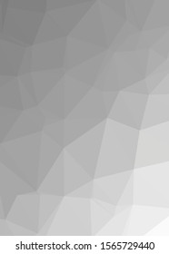 gray Color Abstract trianglify Generative Art background illustration