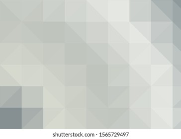 gray Color Abstract trianglify Generative Art background illustration